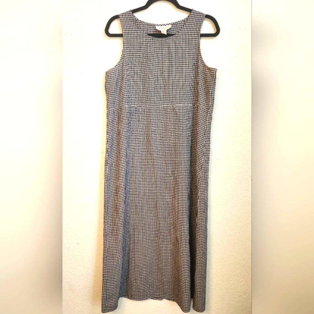 Casual Corner Annex Plaid‎ Sleeveless Dress, Size 6 Petite